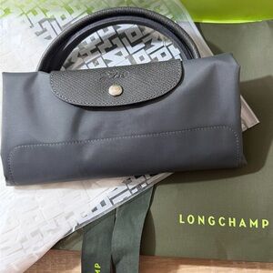 Longchamp Dark Gray Foldable Handbag